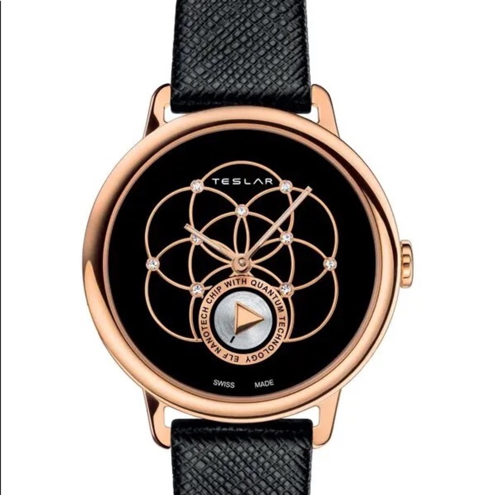 TESLAR RE-BALANCE T-2 LEATHER WATCH